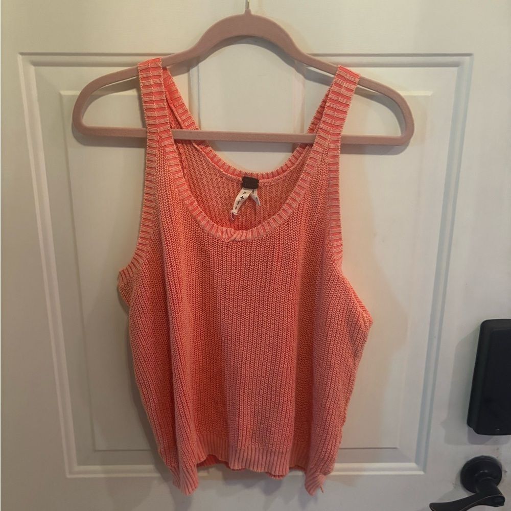 We The Free Peach Knit Tank Top - Picture 3 of 4